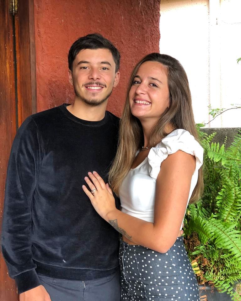 Agustina Noya y su novio uruguayo