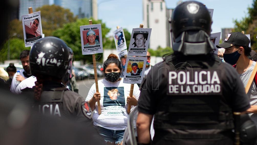 Una de las manifestaciones para pedir justicia por la muerte de Juan Pablo Kucok. 