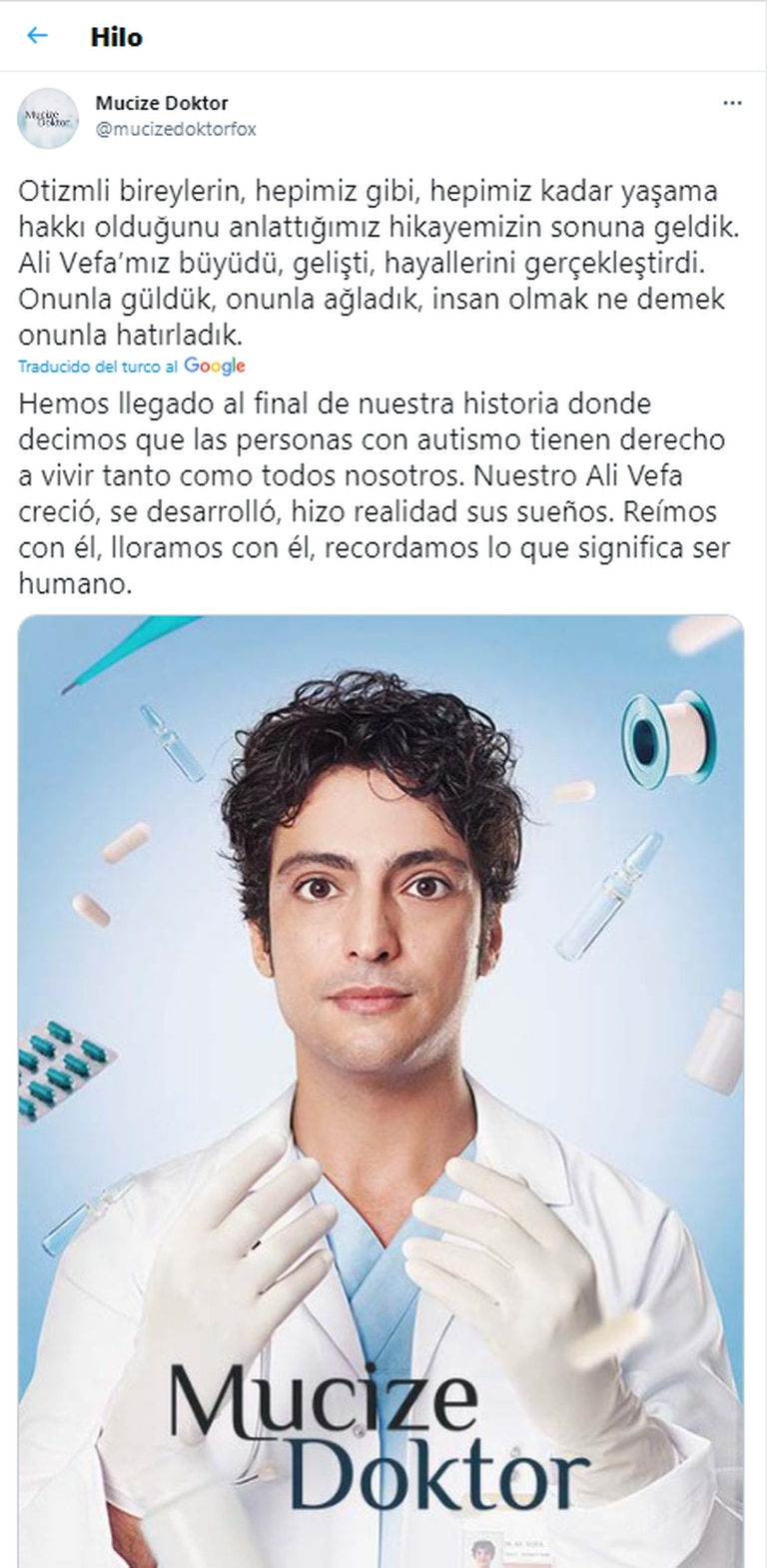 Anunciaron el final de Doctor Milagro en Turquía y los fans lanzaron una campaña para impedirlo.