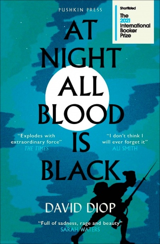  "De noche, toda la sangre es negra", traducida por Anna Mocschovakis y publicada por Pushkin Press.