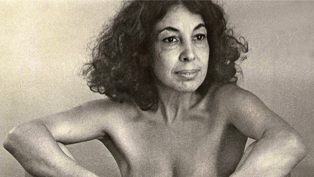 Ilse Fuskova y su obra El Zapallo de 1982.