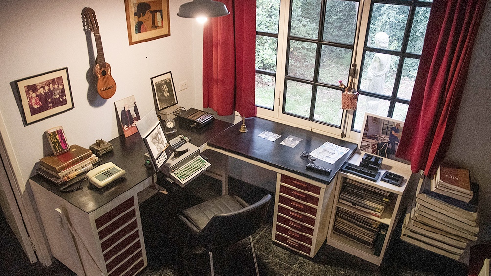 El escritorio donde creó algunas de sus grandes obras. 