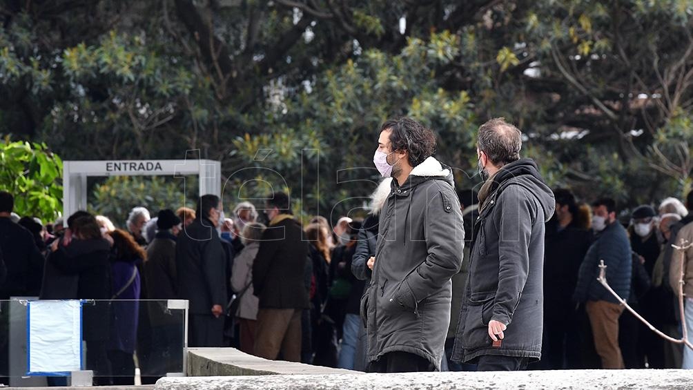 A la tarde se despidió a Horacio González en la explanada de la Biblioteca.