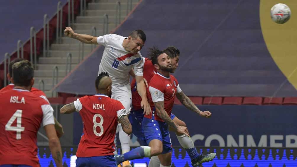 Paraguay y su gran gol de pelota parada ante Chile (Foto: @CopaAmerica)