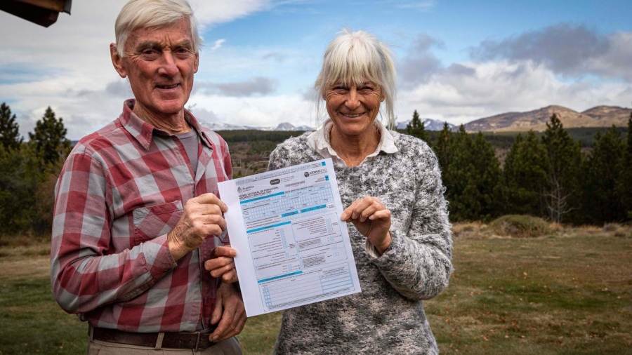 Gendarmera participa en el censo en Bariloche Foto Eugenia Neme
