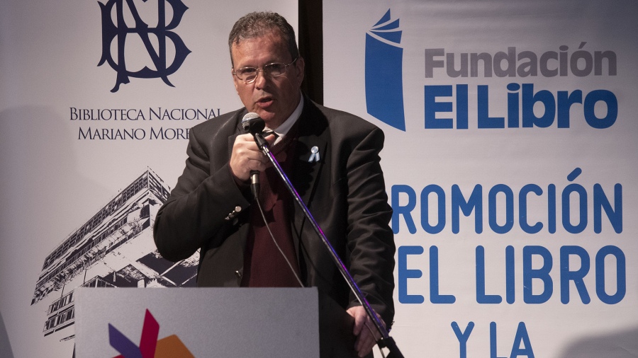 El ministro Tristn Bauer anunci las actividades del evento literario Foto Victoria Egurza 