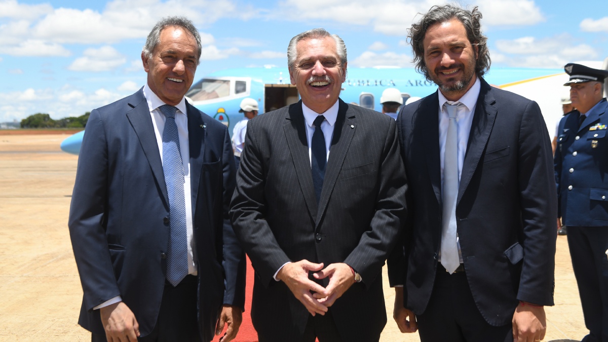 Scioli Fernndez y Cafiero en Brasil Foto Presidencia