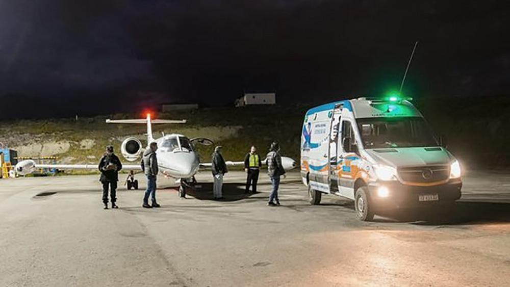 La embajada argentina en Londres y la embajada del Reino Unido en Buenos Aires facilitaron la coordinacin para la realizacin de este operativo humanitario Foto gobierno Tierra del Fuego