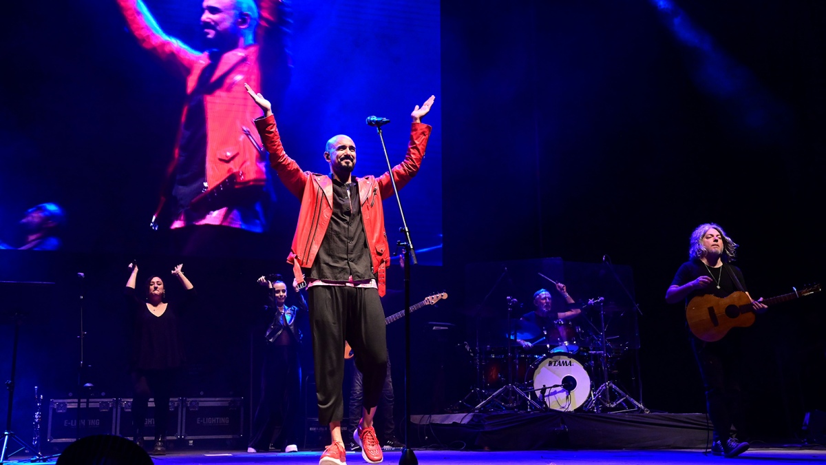 El cantante brind un show de ms de dos horas Foto Sebastin Granata