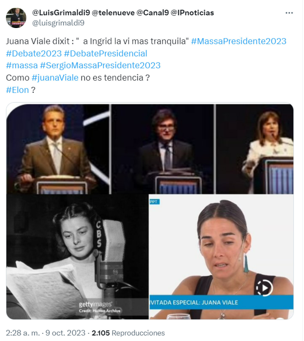 Los memes ante la confusión de Juana Viale. Foto: Twitter.