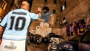 El ídolo. Maradona dejó una huella imborrable en Nápoles (AP)